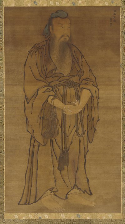 Stojąca postać Lü Dongbin autorstwa Unknown artist