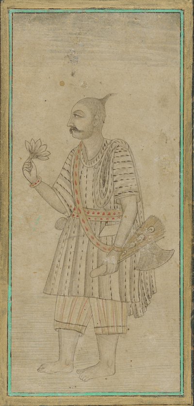 Stojąca postać mężczyzny, sadhu autorstwa Unknown artist