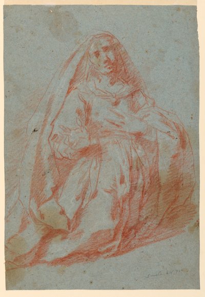 Studium kobiety w żałobie autorstwa Unknown artist
