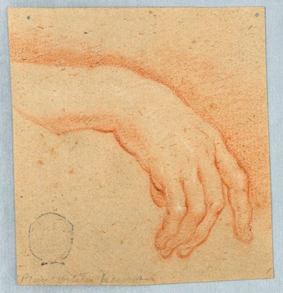Studium prawej ręki autorstwa Unknown artist