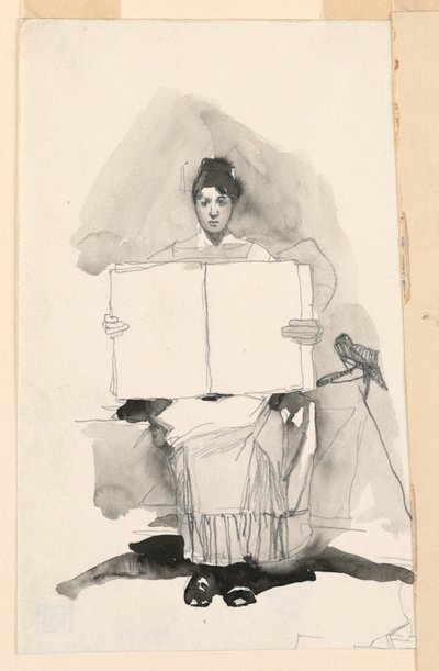 Studium młodej kobiety autorstwa Unknown artist