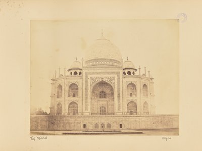 Taj Mahal. Agra autorstwa Unknown artist
