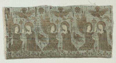 Fragment tkaniny ze Zwiastowaniem autorstwa Unknown artist