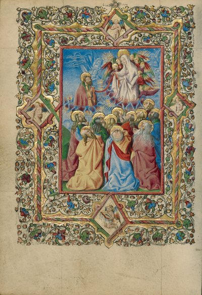 Wniebowzięcie Najświętszej Maryi Panny i święty Tomasz odbierający przepaskę Dziewicy autorstwa Unknown artist