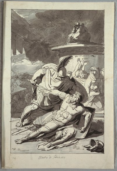 Śmierć Priamusa autorstwa Unknown artist