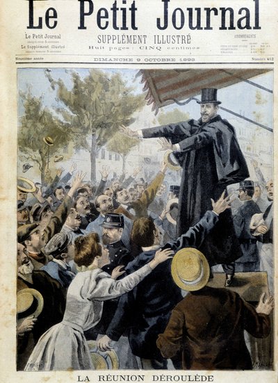 Spotkanie w Deroulede. Przemówienie Paula Deroulede (1846-1914), jednego z założycieli Ligi Patriotów - w „The Petity Journal” z października 1898 autorstwa Unknown artist