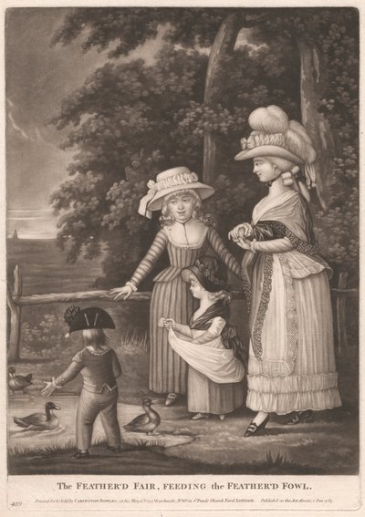 Feathered Fair, karmienie pierzastego ptactwa autorstwa Unknown artist