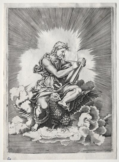 Czterej ewangeliści: św. Jan autorstwa Unknown artist