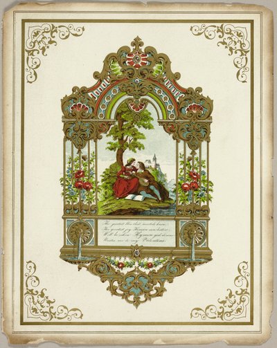Największa rozkosz, jaką znają śmiertelnicy (walentynka) autorstwa Unknown artist