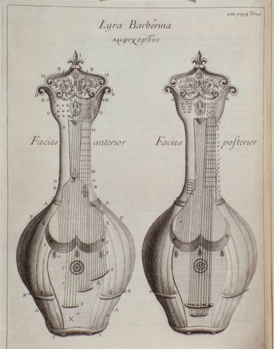 Lyra Barberina (Grawerowanie autorstwa Unknown artist
