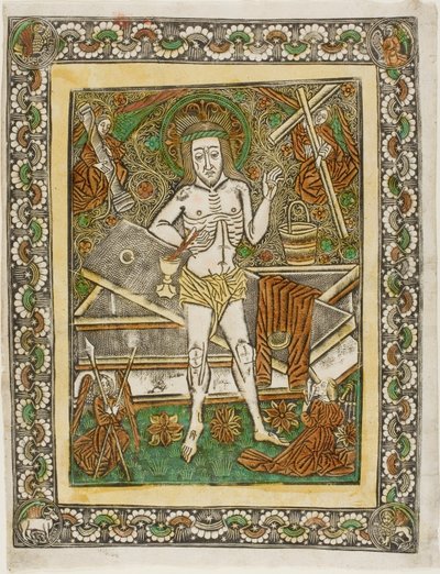 Człowiek Boleści z czterema aniołami autorstwa Unknown artist