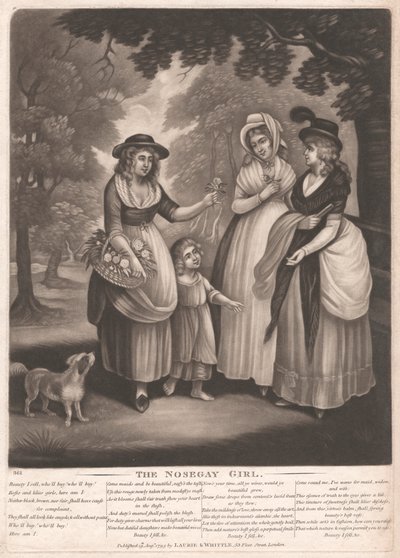 Dziewczyna Nosegay autorstwa Unknown artist