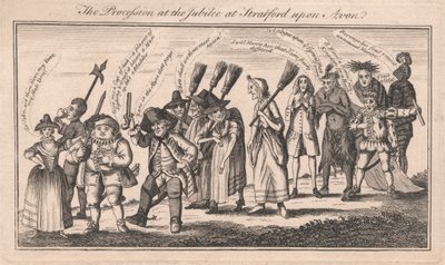 Procesja podczas Jubileuszu w Stratford upon Avon autorstwa Unknown artist