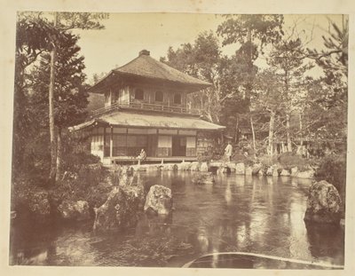 [Srebrny Pawilon w świątyni Jion-ji]. autorstwa Unknown artist