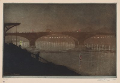 Most Solferino: efekt nocny autorstwa Unknown artist