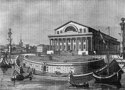 Giełda w Petersburgu (St. Petersburg) w Rosji w 1836 r. autorstwa Unknown artist