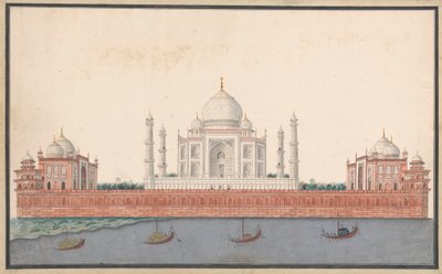 Taj Mahal od strony rzeki autorstwa Unknown artist
