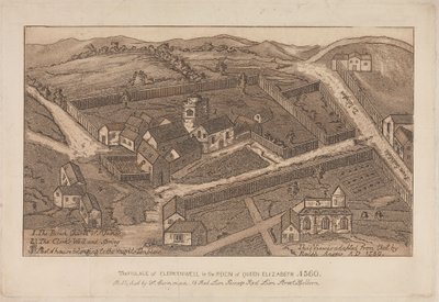 Wioska Clerkenwell za panowania królowej Elżbiety, 1560 autorstwa Unknown artist