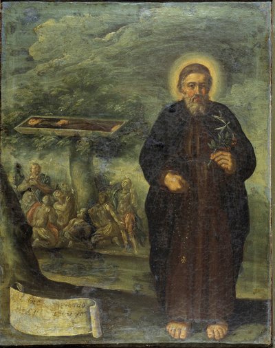 Błogosławiony Gerard Mecatti. Błogosławiony Gerard Mecatti. Portret brata Gerarda dit Gerarda Tenque założyciela Bractwa Szpitalnego Jerozolimy (szpitale św. Jana), który stał się Zakonem Maltańskim. Anonimowe malarstwo szkoły neapolitańskiej autorstwa Unknown artist
