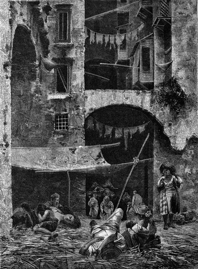 Epidemia cholery w Neapolu w 1836 roku. autorstwa Unknown artist