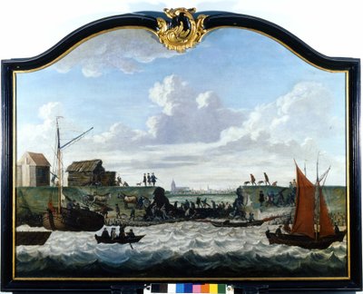 Matka Zierikzee. Anonimowy obraz z XVIII wieku. Zierikzee Wastenday Siloten, Duiveland autorstwa Unknown artist