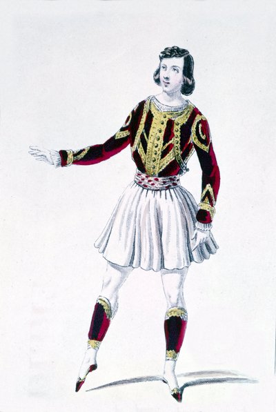 Tancerz i choreograf Marius Petipa (1818-1910) w „Prawach Pana” autorstwa Unknown artist