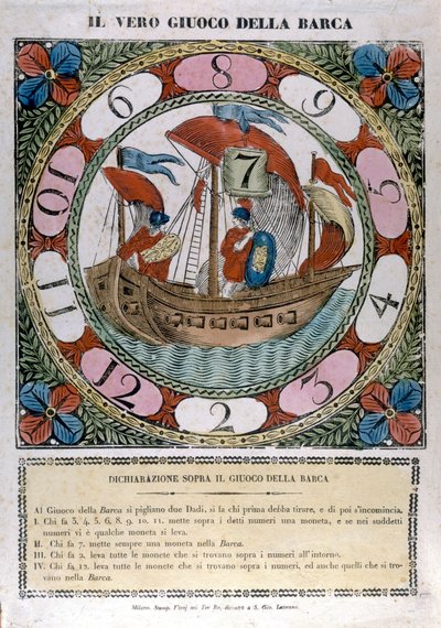 Gra w łódź. 18 wiek autorstwa Unknown artist