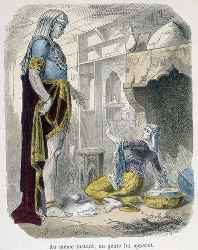 Geniusz z lampy - w „Tysiąc i jednej nocy” Bondeta, wyd. Guerin autorstwa Unknown artist