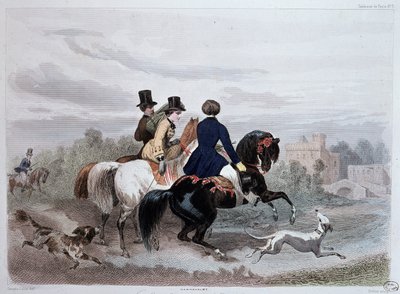 Wycieczka po okolicy - w „”paryskiej modzie”” autorstwa Unknown artist