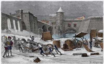 Siedziba Metz autorstwa Karola V w 1552 roku na rycinie Gilberta „Les sieges celebres”. autorstwa Unknown artist