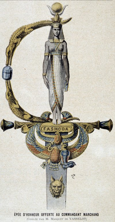 Miecz honorowy ofiarowany komandorowi Marchandowi - w Le petit Journal z 28.05.1899 autorstwa Unknown artist