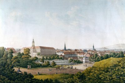 Miasto Weimar pod koniec XVIII wieku. autorstwa Unknown artist