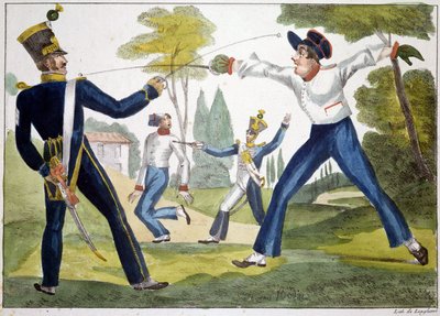 Lekcja broni autorstwa Unknown artist