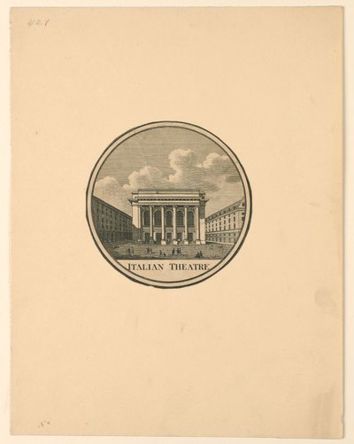 Teatr Włoski, Paryż autorstwa Unknown artist