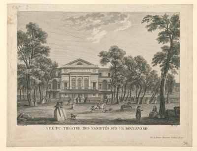 Theatre des Varietés w Paryżu autorstwa Unknown artist