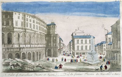 Teatr Marcellusa w Rzymie - Widok optyczny autorstwa Unknown artist