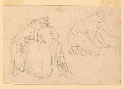 Trzy studia figuralne autorstwa Unknown artist