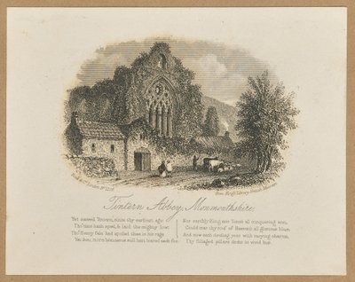 Opactwo Tintern, Monmouthshire autorstwa Unknown artist