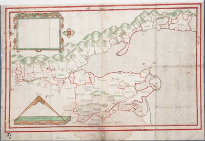 Zatoka Tralee, Irlandia, ok. 1600 (papier, płótno) autorstwa Unknown artist