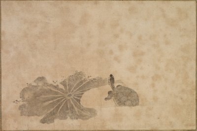 Żółw w stawie lotosu autorstwa Unknown artist