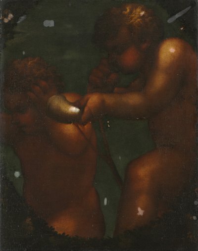 Dwa Putti autorstwa Unknown artist