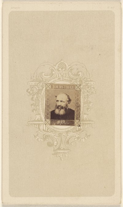 [Niezidentyfikowany łysiejący mężczyzna z siwiejącą pełną brodą]. autorstwa Unknown artist