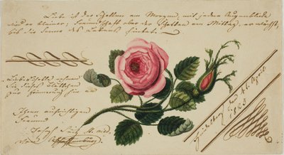 Valentine bez tytułu (różowy kwiat) autorstwa Unknown artist