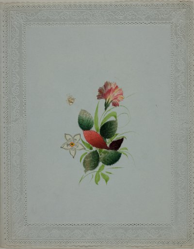 Walentynki bez tytułu (różowe i białe kwiaty) autorstwa Unknown artist