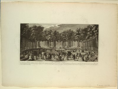 Wersal, ogrody, teatr wodny autorstwa Unknown artist
