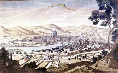 Widok Florencji w XVIII wieku. autorstwa Unknown artist