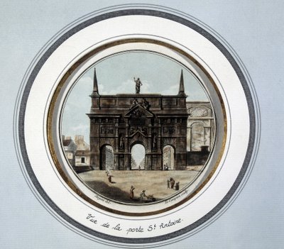 Widok drzwi św. Antoniego - grawer autorstwa Unknown artist