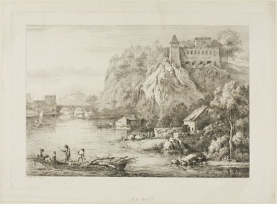 Widok na Carmes de Causses w Lyonie autorstwa Unknown artist