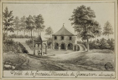 Widok źródła mineralnego w Geronstere autorstwa Unknown artist