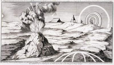 Wulkan na górze Cotopaxi - w „Podróży historycznej Ameryki Południowej dokonanej przez Zakon króla Hiszpanii przez Don George’a Juana i Don Antoine de Ulloa””, T.1, w C.A. Jombert, Librairie du Roi, Paryż autorstwa Unknown artist